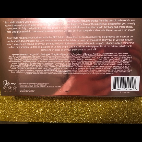 BNIB! BH Cosmetics BFF Alondra & Elsy Eyeshadow Palette π¨ - Picture 6 of 8